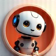 Illustration of a friendly puppet-style bot talking animatedly
