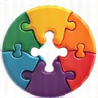Illustration of brightly coloured puzzle pieces connecting smoothly