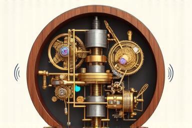 Illustration of a complex, finely tuned music box mechanism